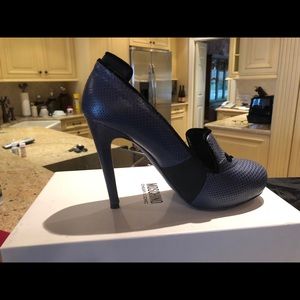 Blue Prada Heels